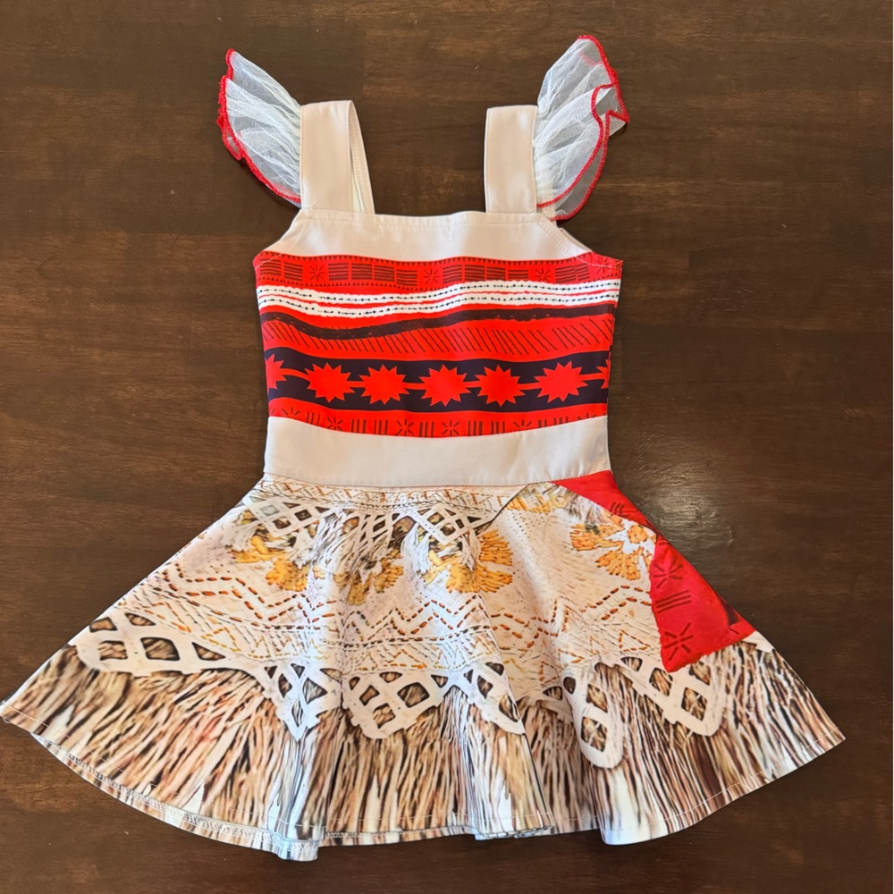 2T Moana Dress Up Dress - Picture 4 of 4